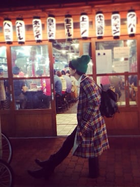 「m.a+（エムエークロス）のm.a＋ （ベルト、ブラウン系）」を使った、ペコさん（メンズ）の春コーディネート