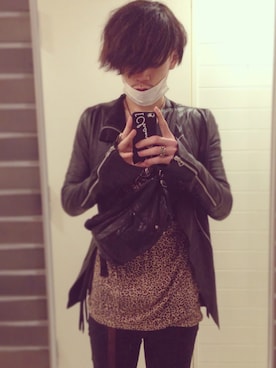 「m.a+（エムエークロス）のm.a＋ （ベルト、ブラウン系）」を使った、ペコさん（メンズ）の春コーディネート