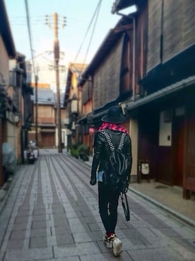「JOHANのアイテム」を使った、ペコさん（メンズ・179cm）の冬コーディネート