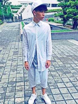 「IMMENSE（イメンス）のアイテム（キャップ）」を使った、mr__corn_さん（メンズ・173cm）の秋コーディネート