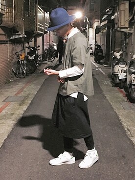 「IMMENSE（イメンス）のアイテム」を使った、mr__corn_さん（メンズ・173cm）の冬コーディネート