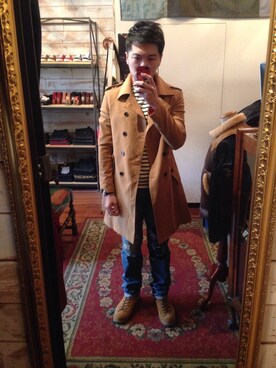 「FIND（ファインド）のアイテム」を使った、愷さん（メンズ・172cm）の春コーディネート