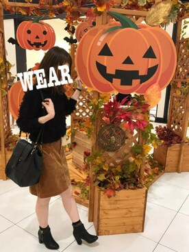 「ボーダーソックス」｜「アイテム（腕時計）」を使った、nunさん（レディース・158cm）の秋コーディネート
