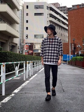 「JUNRED（ジュンレッド）のアイテム（その他）」を使った、YANAKAさん（メンズ・168cm）の秋コーディネート
