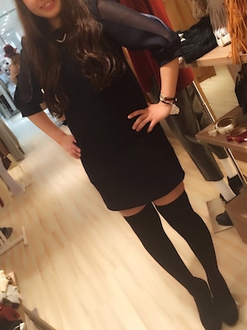 「abc une face（アーベーセーアンフェイス）のアイテム（ワンピース/ドレス）」を使った、ପna♡⃛naଓさん（レディース・167cm）の秋コーディネート