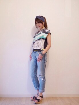 naoさん（レディース・165cm）の夏コーディネート