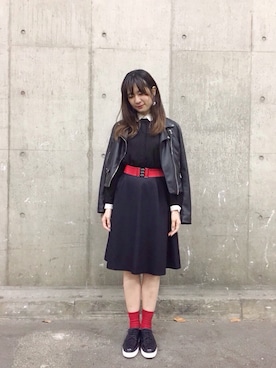 「OPENING CEREMONY（オープニングセレモニー）のアイテム（シャツ/ブラウス）」を使った、naoさん（レディース・165cm）の秋コーディネート