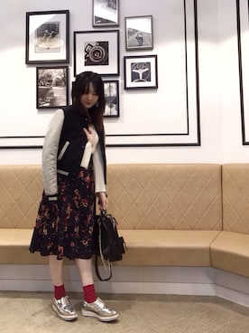 「G.V.G.V.（ジーヴィージーヴィー）のアイテム（ブルゾン）」を使った、naoさん（レディース・165cm）の秋コーディネート