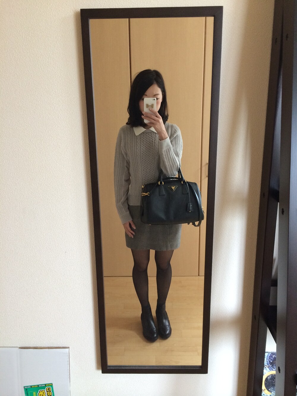 「MAISON DE REEFURのサイドゴアブーツ（ブーツ、ブラック系）」を使った、mapiさん（レディース・153cm）の秋コーディネートの1枚目の写真