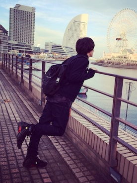 「TOPMAN（トップマン）のアイテム（ブルゾン）」を使った、kyosukeさん（メンズ・172cm）の春コーディネート