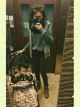 理恵さん（レディース・172cm）の冬コーディネート