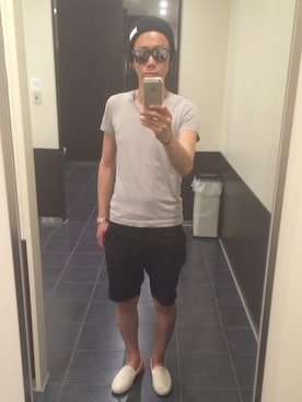 「Journal Standard TRISECT（トライセクト）のアイテム（その他シューズ）」を使った、Masayuki Setoさん（メンズ・169cm）の夏コーディネート