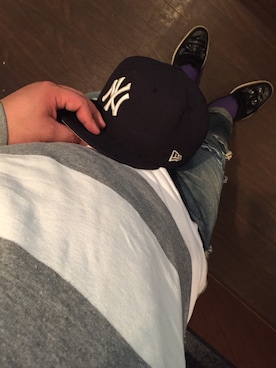 「ラガーシャツ」｜「アイテム（その他シューズ）」を使った、xxxkeiji.N.Yxxxさん（メンズ・175cm）の春コーディネート