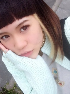 「アイテム（チャーム）」を使った、nyaocaさん（レディース・152cm）の春コーディネート
