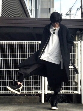 与一さん(メンズ・182cm)の冬コーディネート