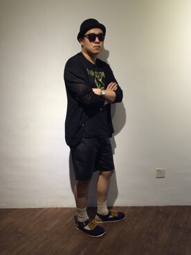 「mercibeaucoup,（メルシーボークー）のアイテム（サンダル）」を使った、JWKWさん（メンズ・173cm）の秋コーディネート