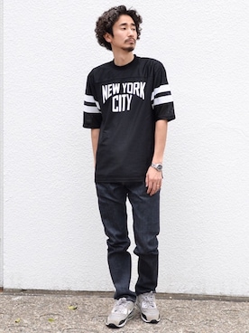 「68&brothers（シックスティエイトアンドブラザーズ）のアイテム（アナログ腕時計）」を使った、68&BROTHERS TOKYO STAFFさん（メンズ・171cm）の春コーディネート