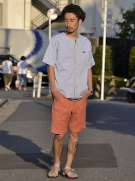 「68&brothers（シックスティエイトアンドブラザーズ）のアイテム」を使った、68&BROTHERS TOKYO STAFFさん（メンズ・171cm）の夏コーディネート