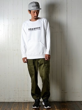 「68&brothers（シックスティエイトアンドブラザーズ）のアイテム」を使った、68&BROTHERS TOKYO STAFFさん（メンズ・171cm）の秋コーディネート