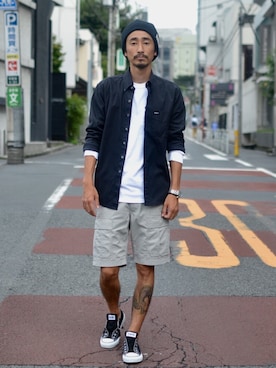 「68&brothers（シックスティエイトアンドブラザーズ）のアイテム」を使った、68&BROTHERS TOKYO STAFFさん（メンズ・171cm）の秋コーディネート