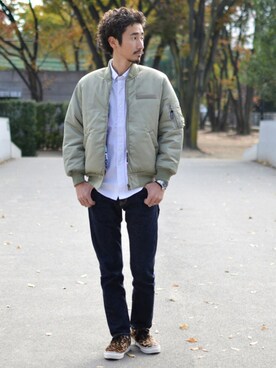 「68&brothers（シックスティエイトアンドブラザーズ）のアイテム」を使った、68&BROTHERS TOKYO STAFFさん（メンズ・171cm）の冬コーディネート