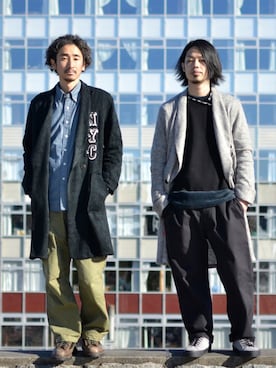 「68&brothers（シックスティエイトアンドブラザーズ）のアイテム」を使った、68&BROTHERS TOKYO STAFFさん（メンズ・171cm）の冬コーディネート