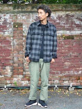 「68&brothers（シックスティエイトアンドブラザーズ）のアイテム（アナログ腕時計）」を使った、68&BROTHERS TOKYO STAFFさん（メンズ・171cm）の秋コーディネート