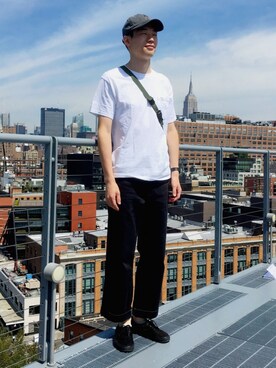 「MIS（エムアイエス）のアイテム（バッグ）」を使った、Taichiさん（メンズ・180cm・20代）の夏コーディネート