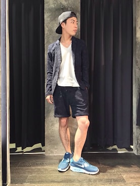 「summer」｜「アイテム（ジャケット/アウター）」を使った、岩永さん（メンズ・168cm）の春コーディネート