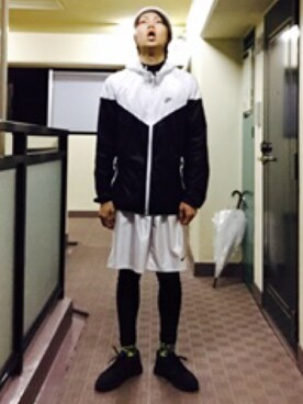 「サッカー」｜「アイテム（その他シューズ）」を使った、TYさん（メンズ・173cm）の秋コーディネート