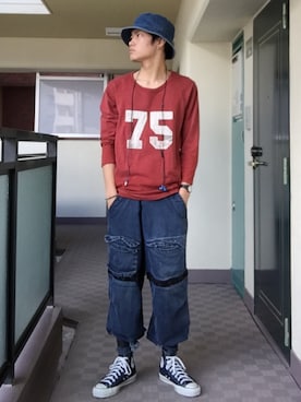 「クリフメイヤー」｜「アイテム（その他）」を使った、TYさん（メンズ・173cm）の秋コーディネート