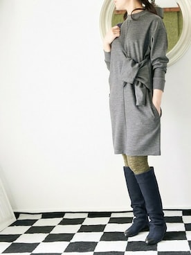 「pelleterno（ペレテルノ）のアイテム（ブーツ）」を使った、minoriTY-fun LOOKさん（レディース・163cm）の秋コーディネート