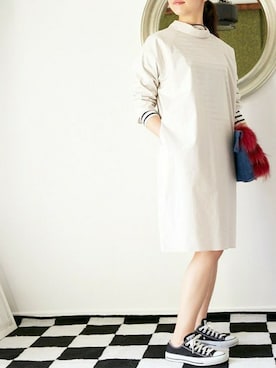 「アイテム（クラッチバッグ、レッド系）」を使った、minoriTY-fun LOOKさん（レディース・163cm）の秋コーディネート