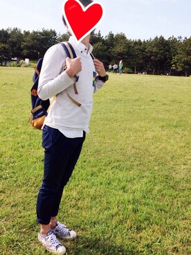 「AMERICAN RAG CIE（アメリカンラグシー）のシャツ（Shirts、ホワイト系）」を使った、まみたすさん（レディース）の春コーディネート