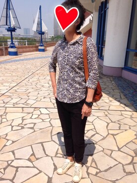 「SENSE OF PLACE by URBAN RESEARCH（センスオブプレイスバイアーバンリサーチ）のパンツ（Pants、ブラック系）」を使った、まみたすさん（レディース）の夏コーディネート