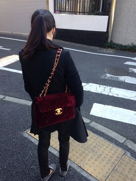 「HELMUT LANG（ヘルムートラング）のアイテム（その他アウター）」を使った、yezi_hazeさん（レディース・167cm）の冬コーディネート