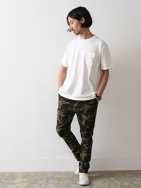 Web限定 ストレッチスキニーカモフラクライミングパンツを使ったメンズ人気ファッションコーディネート Wear Web限定 ストレッチスキニーカモフラクライミングパンツを使ったメンズ人気ファッションコーディネート Wear