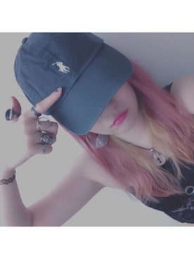 「POLO RALPH LAUREN（ポロ ラルフ ローレン）のアイテム（キャップ、グレー系）」を使った、Linuxさん（レディース・154cm）の秋コーディネート