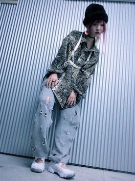 「UNIQLO（ユニクロ）のアイテム（その他パンツ、グレー系）」を使った、Linuxさん（レディース・154cm）の秋コーディネート