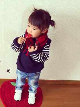 yunamon∗︎*ﾟさん（キッズ・80cm）の冬コーディネート