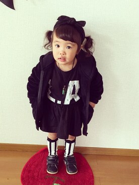 yunamon∗︎*ﾟさん（キッズ・90cm）の冬コーディネート