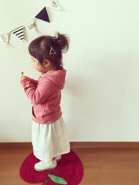 「三角」｜yunamon∗︎*ﾟさん（キッズ・90cm）の春コーディネート