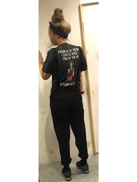 「MONKI（モンキ）のアイテム（つなぎ/オールインワン）」を使った、Victoriajhoさん（レディース・171cm）の夏コーディネート