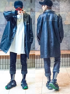 「アイテム（その他アウター）」を使った、$ENCH1®さん（メンズ・168cm・20代）の冬コーディネート