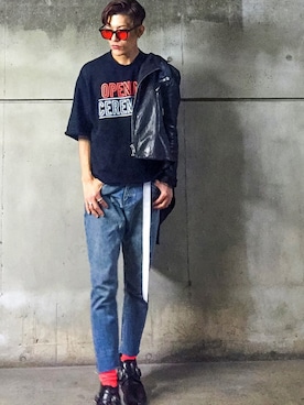 「OPENING CEREMONY（オープニングセレモニー）のアイテム（スウェット）」を使った、$ENCH1®さん（メンズ・168cm）の春コーディネート