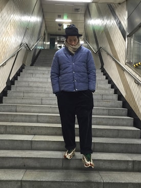 「Our Legacy（アワーレガシー）のアイテム（ジャケット/アウター）」を使った、CMさん（メンズ・189cm）の冬コーディネート