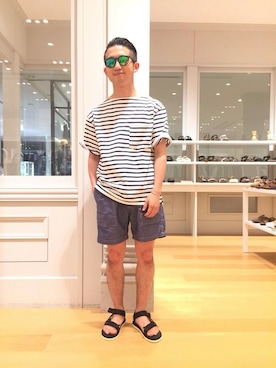 「suicoke（スイコック）のアイテム」を使った、yamashitaさん（メンズ・162cm）の夏コーディネート