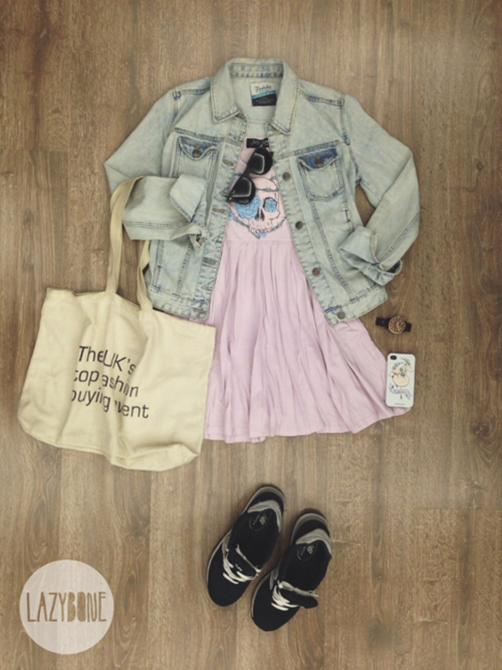 「スカル、iPhone case、ドレス、outfit、Lazybone」｜「lazyboneのBeauty in my eyes（ワンピース/ドレス）」を使った、LazyBone-Outfitwithloveさん（レディース・168cm）の夏コーディネートの1枚目の写真