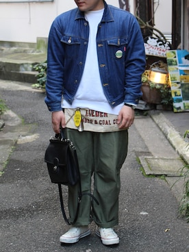 「STUSSY（ステューシー）のアイテム（アクセサリー）」を使った、Takaさん（メンズ・166cm）の秋コーディネート