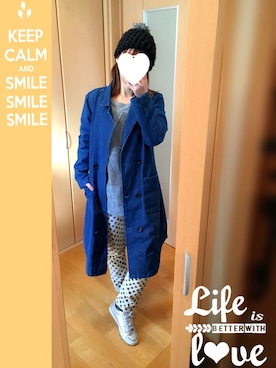 「in this life（インディスライフ）のアイテム」を使った、Miiさん（レディース・161cm）の冬コーディネート